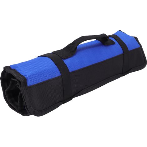 Pochette à outils de chef, sac de rangement portable multifonctionnel étanche à l'eau avec poignée bleu foncé (1/5)