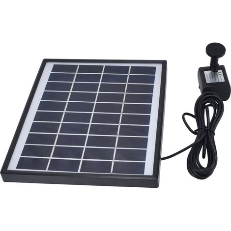 Fontaine solaire flottante 10 V 6,5 W, étanche IP68, pompe à eau solaire pour jardin extérieur (1/5)