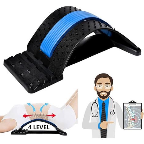 Civière dorsale pour soulagement lombaire - Dispositif ergonomique pour douleurs au dos.