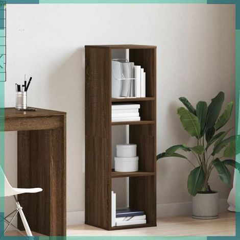 860289 Bibliothèque chêne marron 34x31x112 cm bois d'ingénierie (1/5)