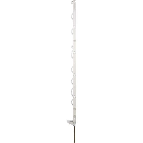10 piquets blancs plastique 104 cm