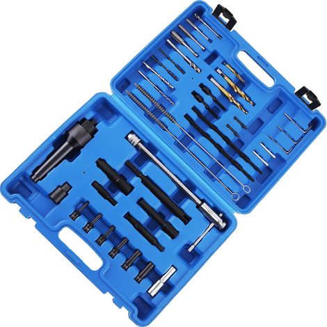 Kit de extracción de bujías incandescentes, acero de alta resistencia, tamaños de mandril de 8 mm y 10 mm, apto para varios vehículos, extracción sin esfuerzo, construcción duradera. (1/5)