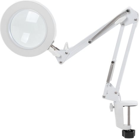 Loupe avec éclairage réglable, 3 températures de couleur, 11 niveaux de luminosité, grossissement 5x, pliable et à pince. (1/5)