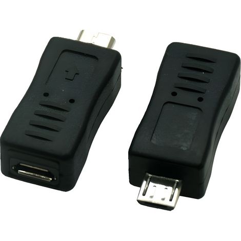 Micro USB Male to Female V3 Adapter, Extension Connector for Android Phones, 5-Pin Male to Female Micro USB Data Cable Plug (1/5)