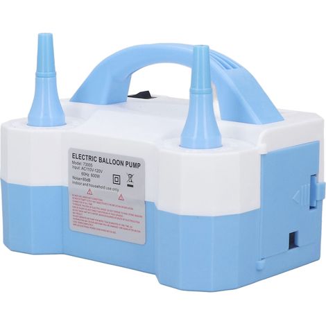 Gonfleur de ballons bleu 73005, pompe à ballons électrique à double orifice, idéale pour gonfler les ballons lors de mariages, norme européenne 220-240 V. (1/5)