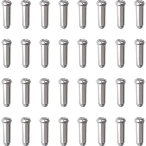 (Argent)100 Pcs Embouts de Câble de Frein, 12 mm Embouts Câble Vélo en Alliage Embout Frein Velo pour Vélo de Montagne (1/5)