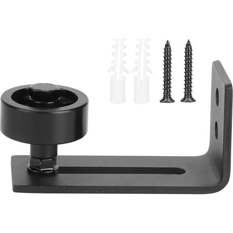 Kit de guidage au sol pour porte coulissante en acier carbone, accessoires et quincaillerie (1/5)