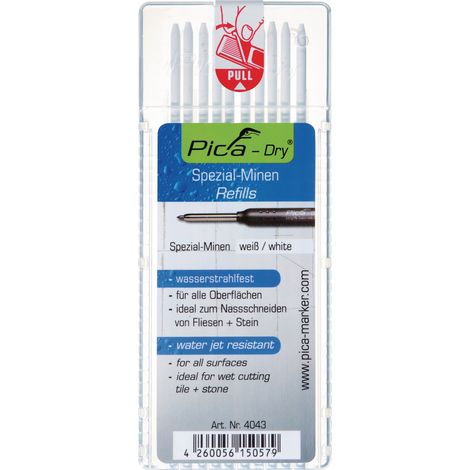 Set di mine Pica-Dry 10x bianco resistente all'acqua 10 mine/set