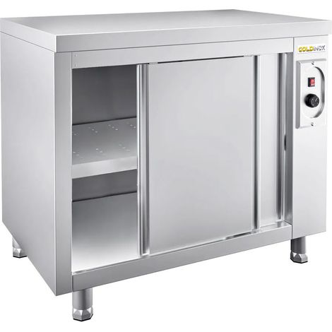 Meuble bas inox chauffant 1000x600 mm PREMIUM - GOLDINOX (1/4)