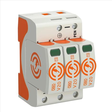 Parafoudre obo v20 trois pôles 280V