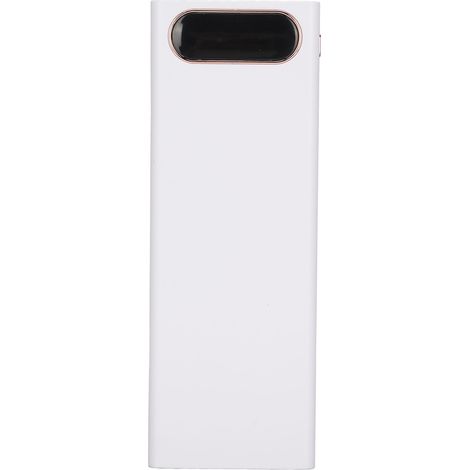 Boîtier de Batterie Externe 22.5W à Écran LCD Détachable - Support pour 20 Piles 18650 - Charge Rapide - Blanc (1/5)