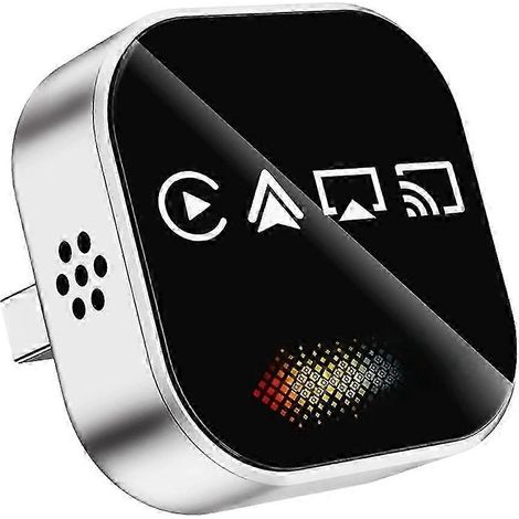 Boîtier intelligent sans fil 4 en 1 CarPlay IA AirPlay/Mirror Link/Android Auto/CarPlay, adaptateur USB, système intelligent pour voiture A