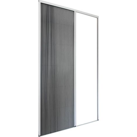 Zanzariera Plissettata Laterale Bianco Guida Bassa Porta 105x240