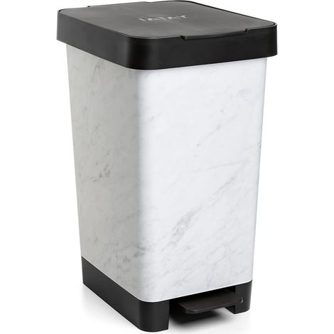 Poubelle Cuisine avec Pédale Smart Deco 25 L, Compact et Fonctionnel (1/5)