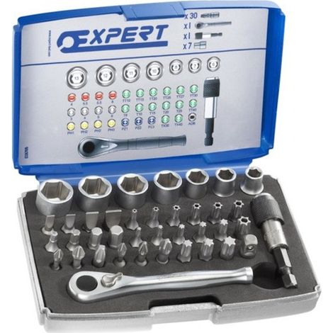 Cass. bit+access.1/4" 39 pz. EXPERT E131705