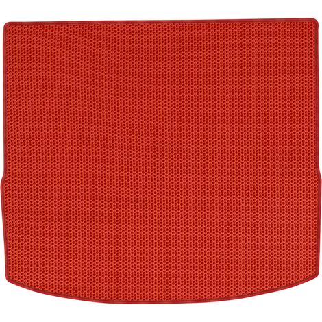 Alfombrilla de maletero de EVA para Ford Focus III Estate (2011-2018), revestimiento tipo panal - ROJO (1/5)