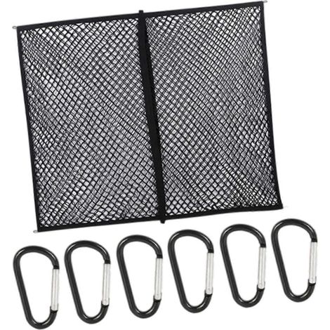 Filet de chargement double couche pour plateau de camion, idéal pour les voyages et les activités de plein air. (1/5)