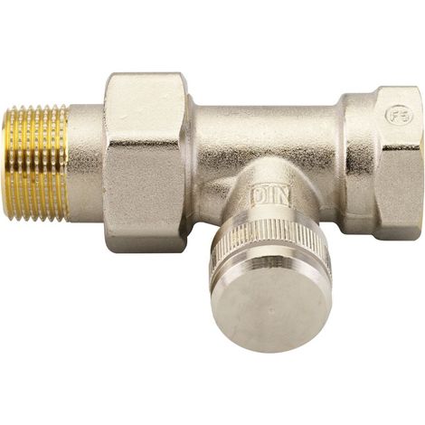 Danfoss Raccordo a squadra RLV 20 R 3/4, passaggio, nichelato, 003L0146