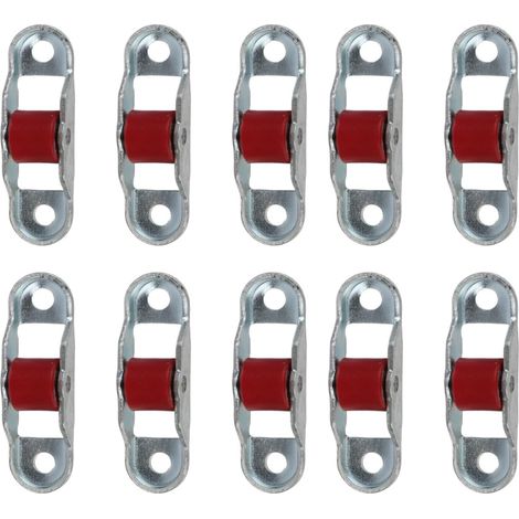 Lot de 10 poulies coulissantes portes fenêtres roulement silencieux (1/4)