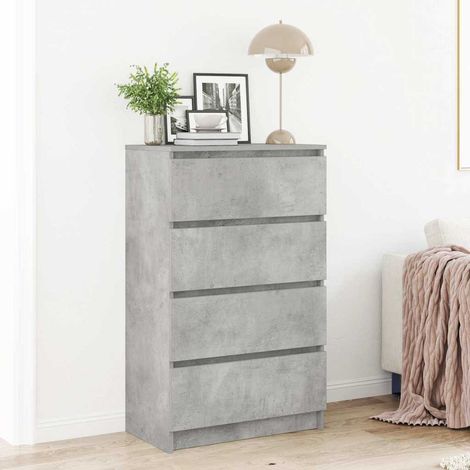Sideboard Betongrau 60x35x98,5 cm Holzwerkstoff