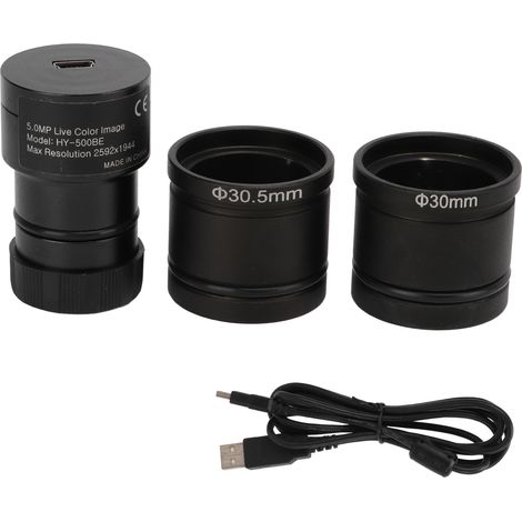 Microscope numérique USB 5MP caméra CMOS alliage haute résolution vitesse rapide pour inspection industrielle, appareil photo numérique professionnel (1/5)