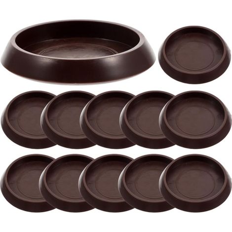 Patins de Protection pour Meubles Ronds en Plastique 15 Pièces Pieds de Chaise et Roulettes, Équilibre au Sol, Protection de Sol pour Bois Franc (1/5)