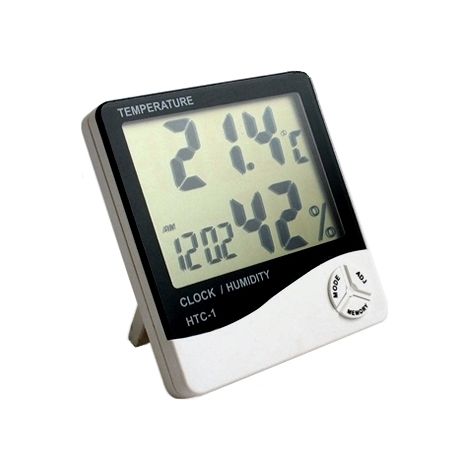 Termometro/Igrometro/Orologio digitale misuratore temperatura/umidità/orario