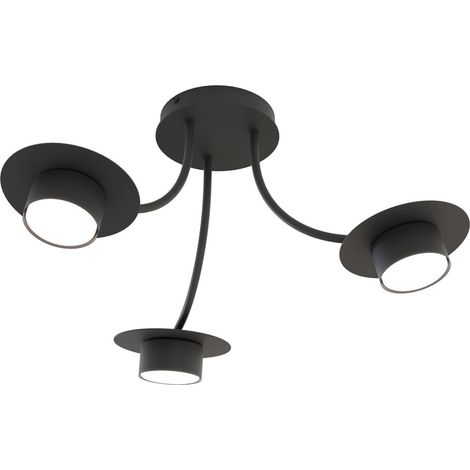 Lampada a Sospensione Enso, Metallo, Nero, 52x25x52 cm (1/5)