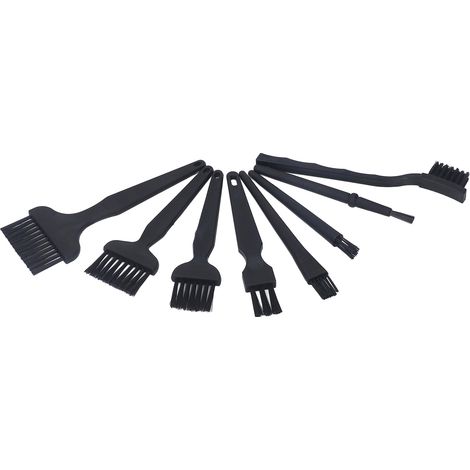 Lot de 8 brosses anti-statiques sans rayure ABS manche plastique pour nettoyage électronique ordinateur clavier portable (1/5)