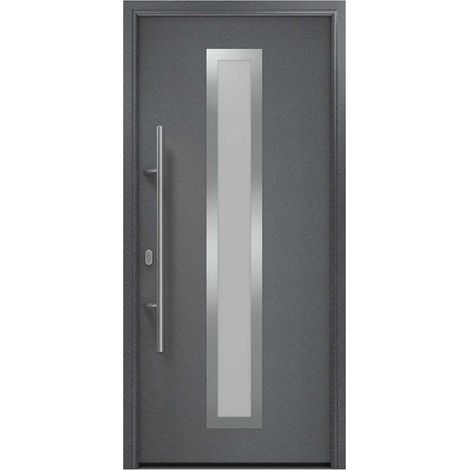 Hörmann Ecostar Haustür "ISOPRO IP 700S", anthrazit metallic (CH 703), 110 x 210 cm (B x H), DIN Links