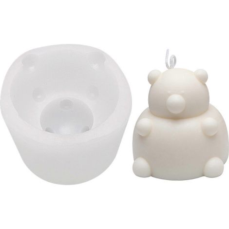 Outil de Décoration pour Gâteau en Silicone Alimentaire en Forme d'Ours Mignon - Idée Cadeau pour Pâtisserie (1/4)
