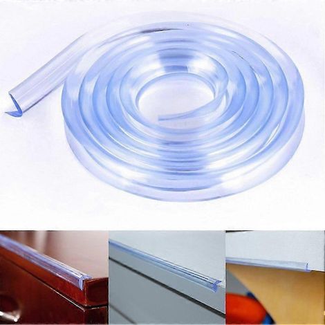 Protection de bord PPIAO, protection d'angle, protection de bord transparente, protection de bord de table transparente, protection d'angle bébé de 1 mètre de long, tapis en PVC (1/4)