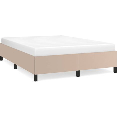 Lit double,Lit adulte,Cadre de lit sans matelas cappuccino 140x190 cm similicuir CFW8303458 (1/5)