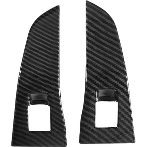 Ensemble de 4 cadres de commutateurs de fenêtre utilitaires pour BMW X5 X7 2019 (texture fibre de carbone ABS) (1/5)