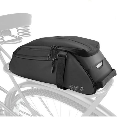 Borsa laterale per bicicletta, borsa da 8 litri per portapacchi, borsa impermeabile e riflettente, borsa multifunzionale per bicicletta (1/5)
