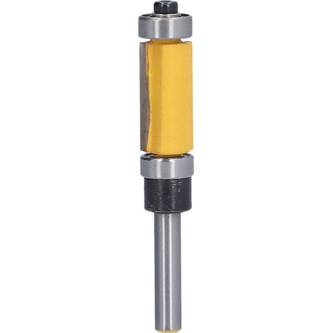 Fraise à rainurer quart de pouce pour bois, acier rapide HSS, queue de 6,35 mm, longueur 78 mm, menuiserie (1/5)