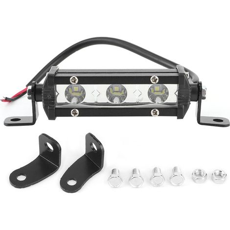Barre lumineuse de travail 4 pouces 9 W 3 LED 6000 K pour SUV, bateau, camion tout-terrain et quad (1/5)