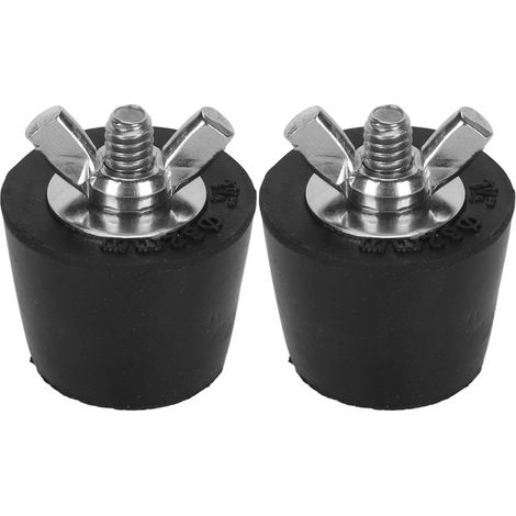 Lot de 2 bouchons d'hiver en caoutchouc et acier inoxydable pour tuyaux de piscine, accessoires d'hiver 32 mm/1,3 pouce (1/5)