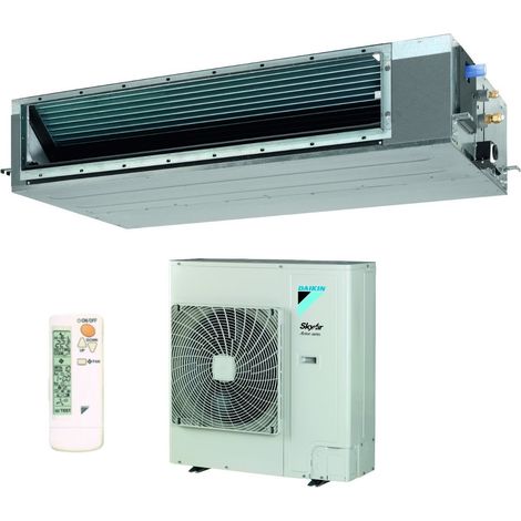 daikin bluevolution air conditioner ducted air conditioner medium head 42000 btu fba125a + azas125mv1 single phase r-32 wi-fi optional infrared control brc4c65,single phase