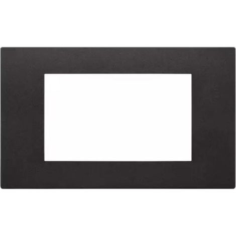 Placa vimar linea 4 módulos negro-30654.02