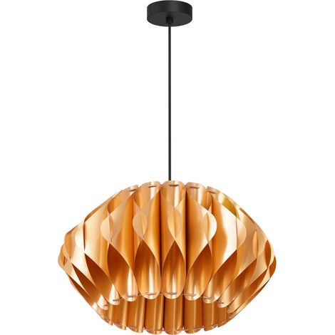 Suspension cuivre brillant Shade Ø40 E27 15W Luminex