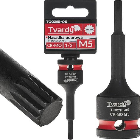 Douille à impact cannelée 1/2" M5 CR-MO (10/100) (1/4)