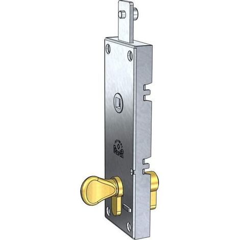 serrure pour basculant/garage cylindre à profil européen entraxe 70 mm, sans levier pour déverrouillage intérieur (1/3)