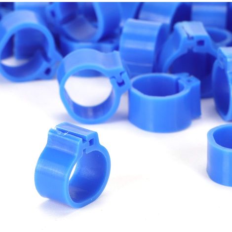 Anello per zampa di piccione da 10 mm – identificazione – corse – polli / pappagalli – blu