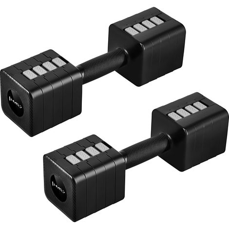 Manubri regolabili HL02 neri 2 x 5 kg HMS (1/5)