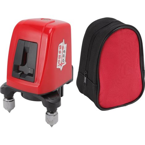 Niveau laser portable infrarouge haute précision, auto-nivelant, mini croix ligne rouge, outil de niveau 2 lignes (1/5)