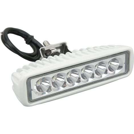 Projecteur LED marin 12V-24V DC 12W IP67 étanche, phare de travail lumineux résistant aux chocs pour bateau, yacht, voiture, éclairage extérieur blanc (1/5)