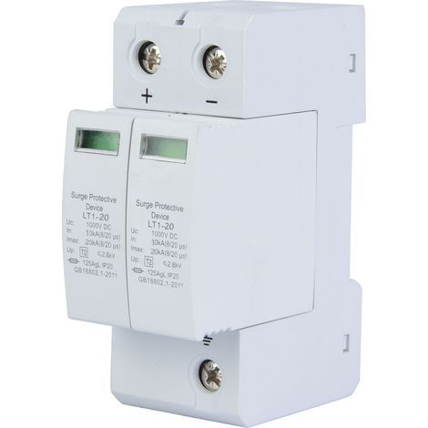 Parafoudre Photovoltaïque DC Haute Performance 20KA - Protection Foudre et Surtension pour Panneaux Solaires (1/5)