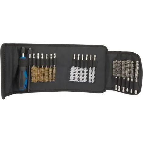 Accessorio per la pulizia Draper kit 20 spazzole materiali vari