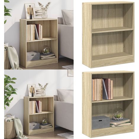 Bibliothèque Chêne sonoma 60x24x76 cm Bois d'ingénierie - Bibliothèque Murale - Étagère Rangement - Meuble Salle À Manger - Bibliothèque Design - Bibliothèque Rustique - Home & Living (1/5)
